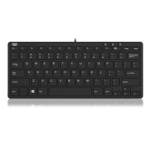 Adesso SlimTouch Mini Keyboard with 2xUSB Hub, 78-Key US layout, Wired, USB