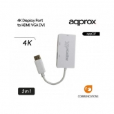 APPROX Display port to HDMI/VGA/DVI 4k