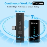 Boya BY-XM6-S5 Digital True-Wireless Microphone, USB Type-C Mobiles (2.4 GHz)