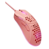 DELTACO GAMING DM210 lightweight gaming mouse, RGB, pink