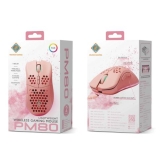 DELTACO PINK LINE PM80 Wireless Lightweight Gaming Mouse, RGB, Pink