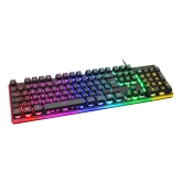 DELTACO WHITE LINE WK75 Membrane RGB Keyboard, US layout