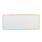 DELTACO WHITE LINE WMP90 RGB mousepad, 900x360x4mm, 13 LED modes, white