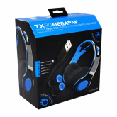 Gioteck - TX30 Megapack - Stereo Game & Go Headset + Thumbs Grips + USB Cable for PS4 MULT PS4