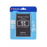 Hard Disk Portabil Verbatim Store 'n' Go 1TB, USB 3.0, 2.5inch ,Black