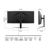 JAPANNEXT Monitor Curbat 34