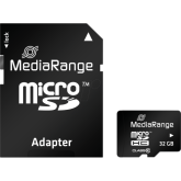 MediaRange Micro SDHC 32GB Class 10 with SD adapter