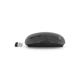 MediaRange Optical 4-Button Wireless Mouse with Scroll-Wheel and DPI-Button, 800 - 1.600 dpi, Silent-Click, Symmetrical, Glossy-Black