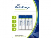 MediaRange Rechargeable NiMH Accus, Micro AAA/HR03/1.2V PACK 4