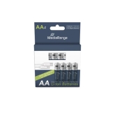 MediaRange Rechargeable USB-C Li-Ion Batteries,Mignon AA I 1.5V I 1.400mAh, 4-Pack