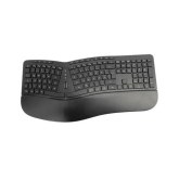 MediaRange Wired Ergonomic Multimedia Keyboard with 124 keys and Scroll-wheel, QWERTY (UK), Black