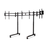 Next Level Racing Round Tube Free Standing Triple Monitor stand