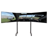 Next Level Racing Round Tube Free Standing Triple Monitor stand