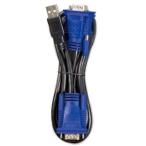 Planet 5.0M USB KVM Cable with built-in PS2 to USB Converter