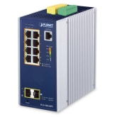 Planet IP30 L2/L4 SNMP Manageable 8-Port Gigabit POE(Af) Switch + 2-Port Gigabit SFP Industrial Swit
