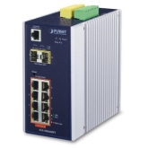 Planet IP30 L2/L4 SNMP Manageable 8-Port Gigabit POE+(AT) Switch + 2-Port Gigabit SFP Industrial Swi