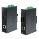 Planet IP30 Slim type Industrial Fast Ethernet Media Converter SFP (-40 to 75 degree C)