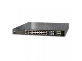 Planet IPv6/IPv4, 24-Port Managed 802.3at POE+ Gigabit Ethernet Switch + 4-Port Gigabit Combo TP/SFP