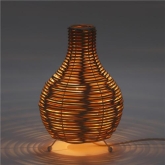 PLATINET TABLE RATTAN LAMP LIGHT BROWN