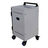 Power Technologies PT-VERT-15, 15 Bay Secure USB-C Hub Charging Cart, USB-C Cables (CRT-VRT-B15L-EH65C)