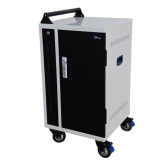 Power Technologies PT-VERT-15, 15 Bay Secure USB-C Hub Charging Cart, USB-C Cables (CRT-VRT-B15L-EH65C)