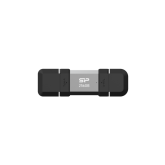 SP Pendrive OTG USB 3.2 Gen 1/Type-C Mobile - C51 256GB Read speeds up to 200MB/s, USB A & Type C connector, Durable aluminum metal casing and flip-cap design