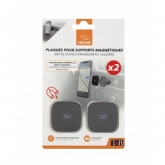 TNB Batch of 2 adhesive magnetic patches - dark grey