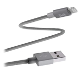 TNB USB/LIGHTNING BRAIDED CABLE 2M GREY