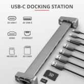 TRUST Dalyx Aluminium 10-in-1 USB-C Multi-port Dock