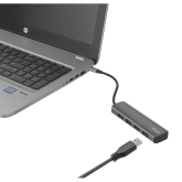 Trust Halyx Aluminium USB-C To 4-Port USB-A 3.2 Hub