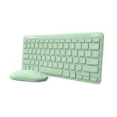 TRUST LYRA Wireless and rechargeable Keyboard & Mouse GREEN US