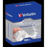 Verbatim CD/DVD Paper Sleeve (100 Pack)