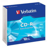 VERBATIM CD-R 700MB 52X EXTRA PROT SURFACE Slim Case10