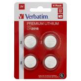 Verbatim CR2016 Battery Lithium 3V 4 Pack