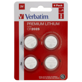 Verbatim CR2025 Battery Lithium 3V 4 Pack