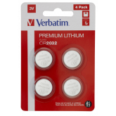 Verbatim CR2032 Battery Lithium 3V 4 Pack