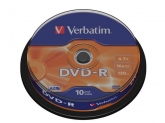 Verbatim  DVD-R 16X 10PK SPIND MATT SIV