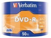 Verbatim  DVD-R 16X 50PK WRAP 4.7GB  MATT SILVER