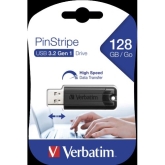 VERBATIM Pinstripe USB 3.2 Gen 1 - 128GB black