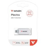 VERBATIM Plectra USB-C Flash Drive White 512GB