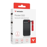 Verbatim Pocket SSD USB 3.2 Gen 2 2TB Black/Red