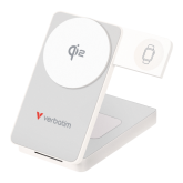 Verbatim Power Bank 3-in-1 Qi2 10000mAh White