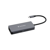 VERBATIM USB-C Essentials Multiport  1 x HDMI 3 x USB-A 1 x USB-C PD, up to 100W, 1 x RJ4