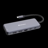 Verbatim USB-C Pro Multiport Hub CMH-14 2xHDMI | VGA| RJ45 | 3xUSB-A 3.2 | USB-C 3.2 Gen1 | 2xUSB-A 2.0 | SD| microSD/Audio Jac