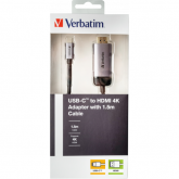 Verbatim USB-C TO HDMI 4K ADAPTER - USB 3.1 GEN 1/HDMI 1.5M cable