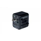 Verbatim UTA-02 Universal Travel Adapter with 1 x USB-C PD 20W / 1 x USB-A QC 3.0