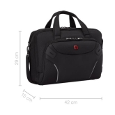 Wenger, Cosmic Brief, 14” - 16'' Laptop Briefcase with Tablet Pocket, Black