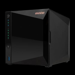 4 bay NAS, Realtek RTD1619B, Quad-Core, 1.7GHz, 2GB, 2.5GbE x1, USB3.2 Gen1 x3, WOW (Wake on WAN), Toolless installation with hot-swappable tray, hardware encryption, MyArchive, EZ connect, EZ Sync