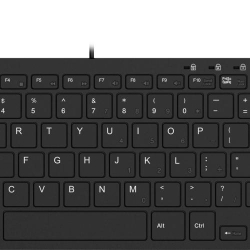 Adesso SlimTouch Mini Keyboard with 2xUSB Hub, 78-Key US layout, Wired, USB