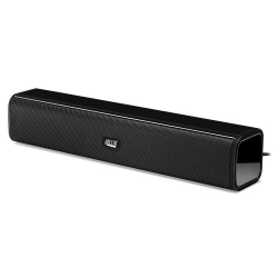 Adesso Sound Bar Speaker, Built-In Stereo Sound Chip, on cable volume control, 10W RMS, USB connection